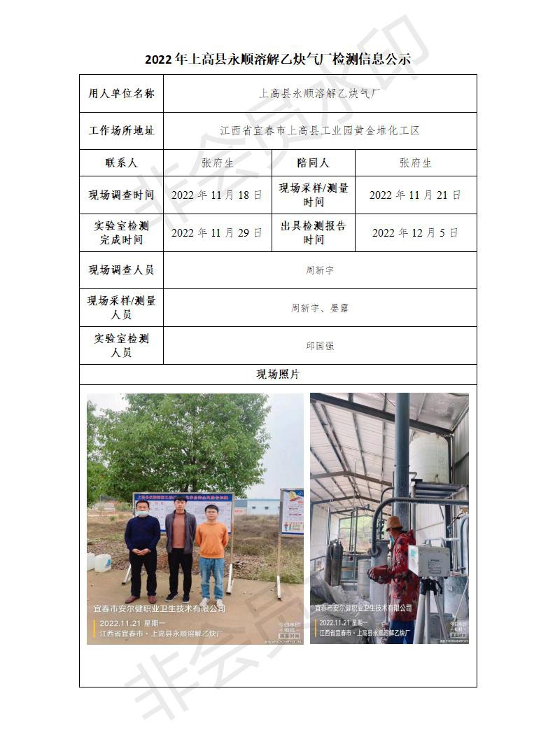 2022年上高縣永順溶解乙炔氣廠檢測信息公示_01.jpg